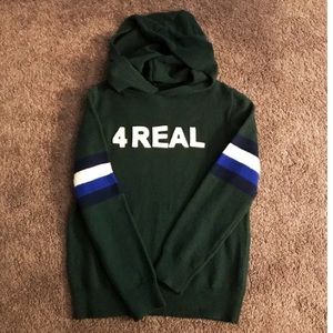 GAP Kids Green Knit Hoodie size M